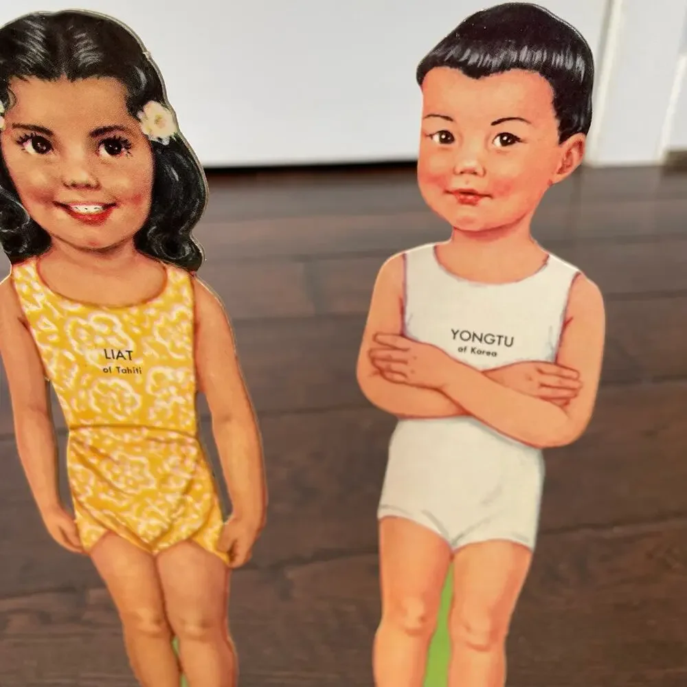 Vintage Platt & Munk Paper Dolls of Far Off Lands Vtg 1969 Made in USA Toy READ